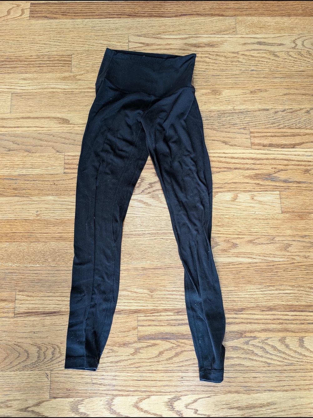 Lululemon Women's 2 Black High-Waist Stretch Leggings